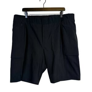 Eddie Bauer Womens Black High Rise Lightweight Shorts Stretch Black - Tall 18